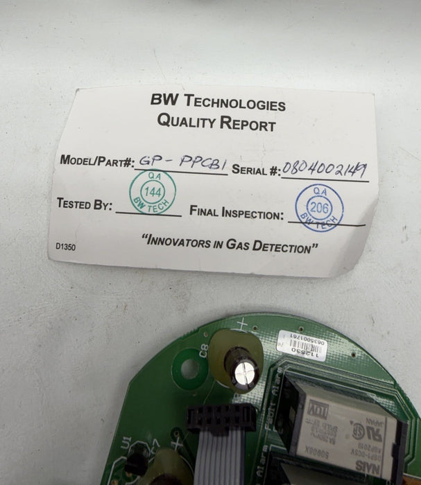 BW TECHNOLOGIES PN 112381 GP-PPCB1 GAS DETECTION Gas Point Power Board With Rela