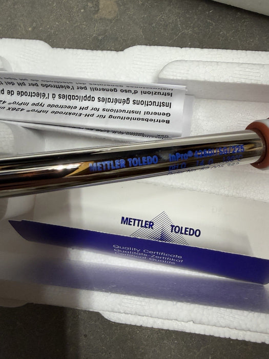 NEW Mettler Toledo 52005382 PH Probe InPro4260i/SG/225 InPro 52460I