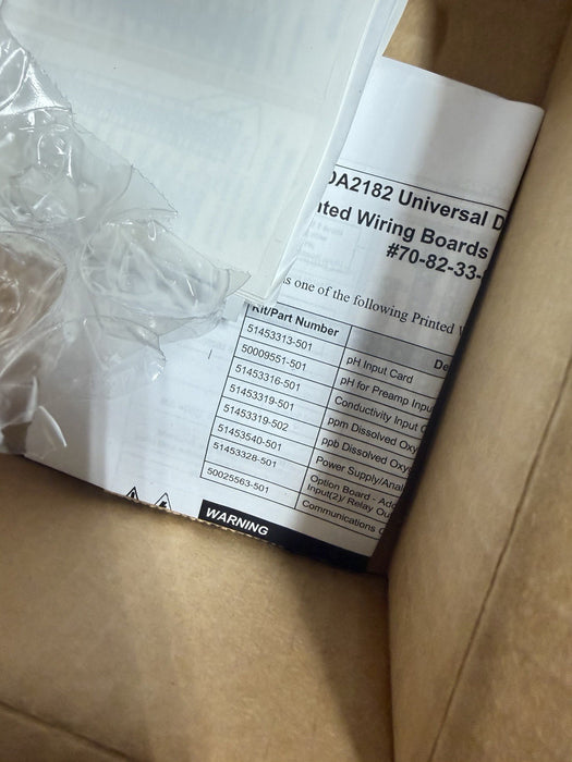 NEW 2019 HONEYWELL UDA PH INPUT BOARD SPARE PART NO. 51453313-501