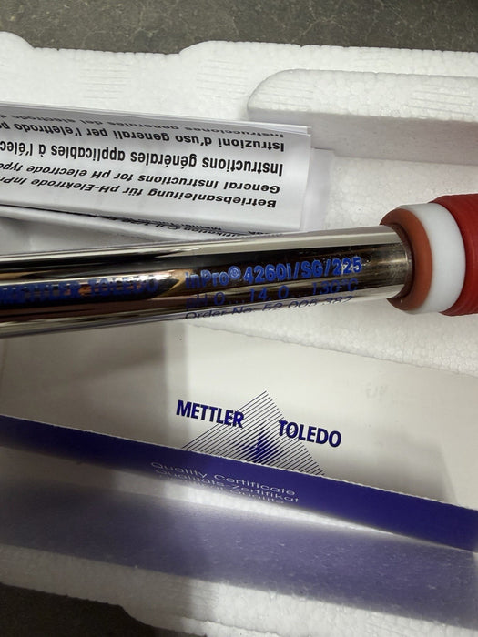 NEW Mettler Toledo 52005382 PH Probe InPro4260i/SG/225 InPro 52460I