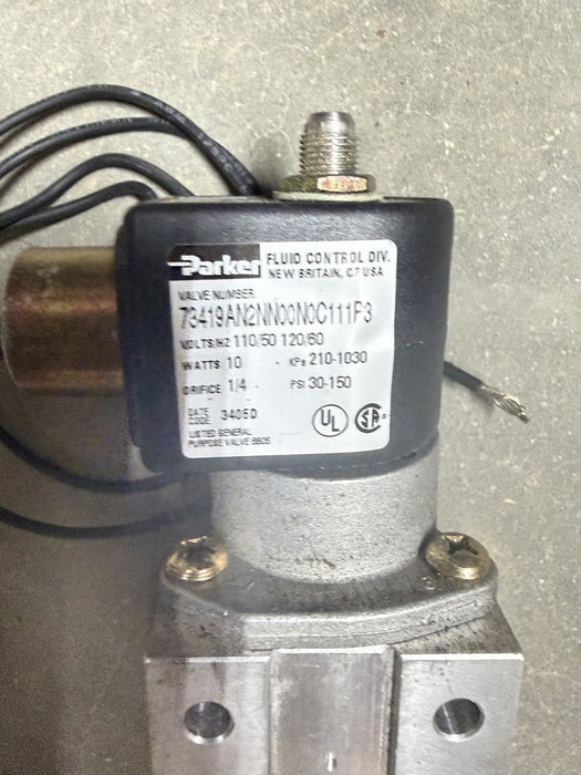 PARKER 73419AN2NN00N0C111P3 4-Way Solenoid Valve NEW NO BOX AIR VALVE NNB