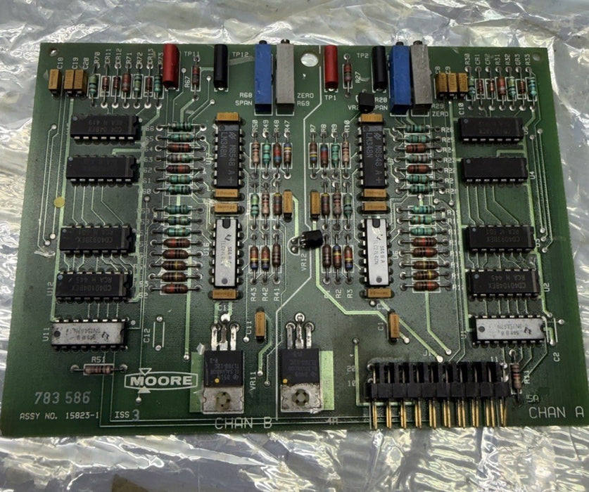 MOORE SERVO DRIVE CONTROL BOARD ASSEMBLY 15823-1 Motor Control Siemens 10 Pin
