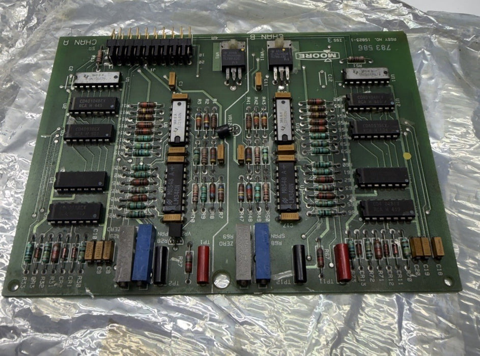 MOORE SERVO DRIVE CONTROL BOARD ASSEMBLY 15823-1 Motor Control Siemens 10 Pin
