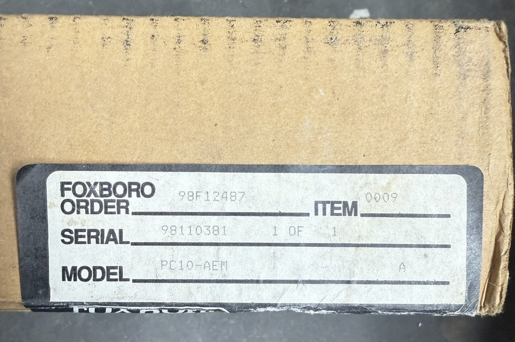NEW FOXBORO PC10-AEM PC10 INTELLIGENT TRANSMITTER CONFIGURATOR NIB D0157YE