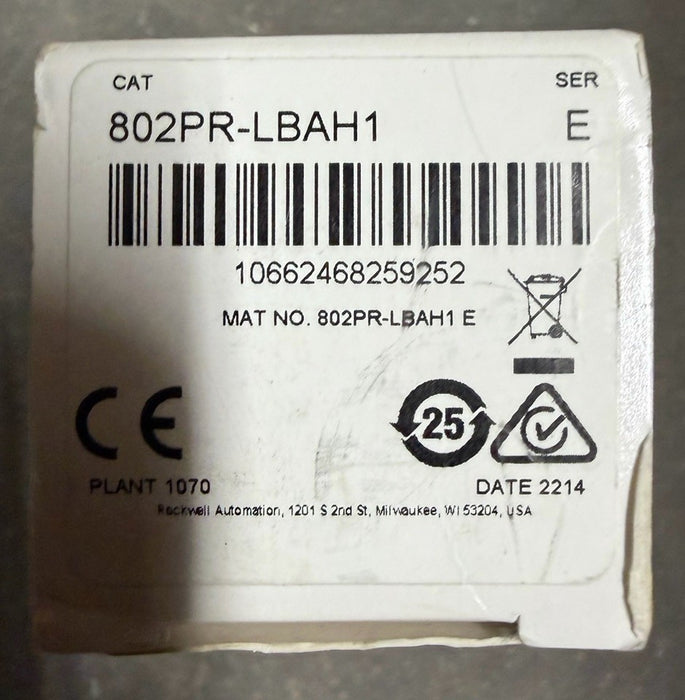 NEW ALLEN BRADLEY 802PR-LBAH1 /E Proximity Switch  AC/DC