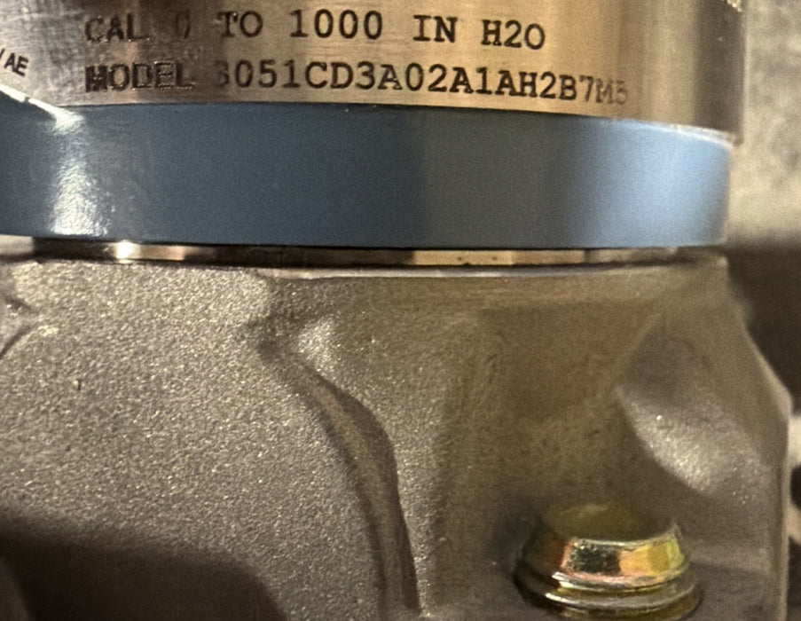 ROSEMOUNT 3051CD3A02A1AH2B7M5 HART SMART 3626PSI Cal 0-1000 Inh2o Coplaner Diff