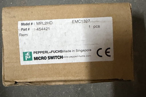 New Pepperl+Fuchs MPL2HD Photoelectric Sensor Retroflective Range 9.1m 454421