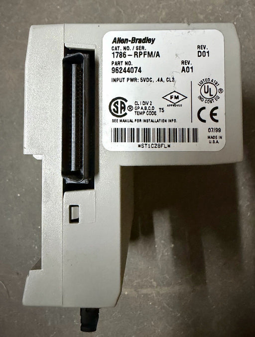 ALLEN BRADLEY 1786-RPFM CONTROLNET FIBER MODULE 1786-RPFM/A