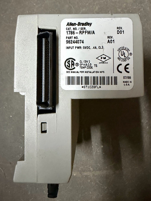 ALLEN BRADLEY 1786-RPFM CONTROLNET FIBER MODULE 1786-RPFM/A
