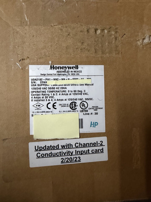 UDA2182-PH1-NN2-NN-N-0000-EE-000 PH meter WITH ADDED CONDUCTIVITY BOARD