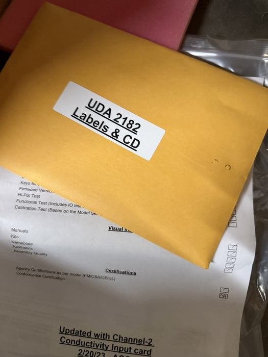 UDA2182-PH1-NN2-NN-N-0000-EE-000 PH meter WITH ADDED CONDUCTIVITY BOARD