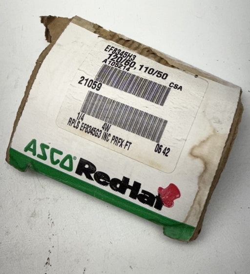 ASCO EF8345H3 RedHat Explosion-Proof Solenoid Valve 24VDC 1/4” NPT