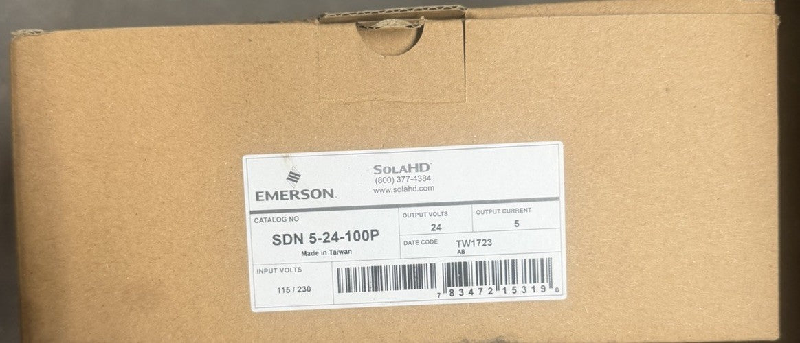 EMERSON SDN-5-24-100P / SDN524100P SOLAHD 24VDC POWER SUPPLY