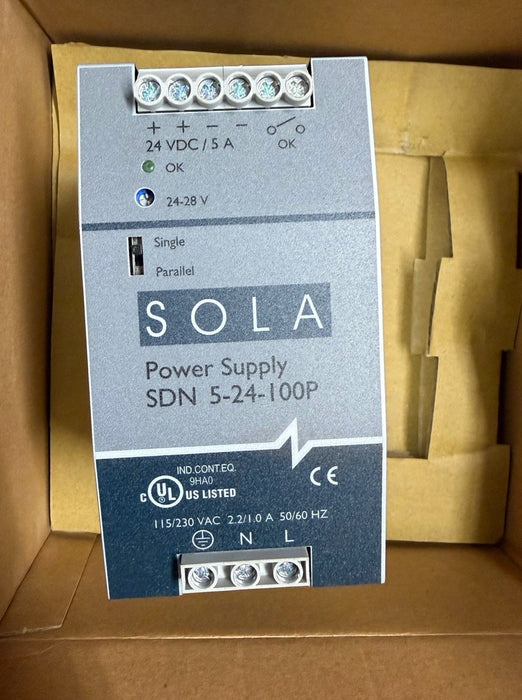 EMERSON SDN-5-24-100P / SDN524100P SOLAHD 24VDC POWER SUPPLY