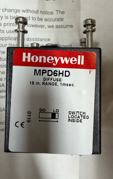 honeywell mpd6hd emc0960 micro switch photocell head diffuse 18 in range hdmp
