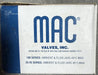 MAC VALVES INC 166B-611JM / 166B611JM (BRAND NEW) nib