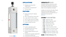 NEW ESKO EM-SSR-PV FLOW METER 0-10 SCALE 6 USGPH 1/2