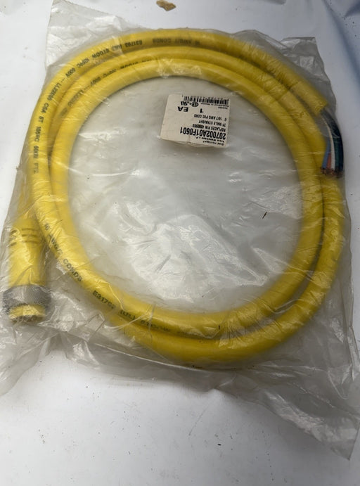 BRAD HARRISON WOODHEAD 207002A01F0601 7 PIN MALE STRAIGHT CORDSET 6FT LONG 16AWG