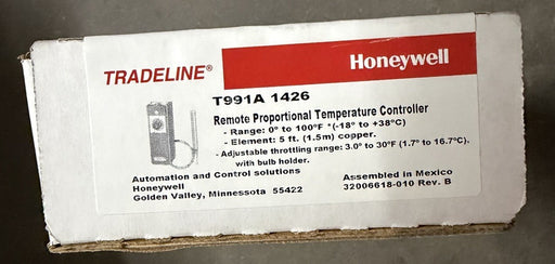 HONEYWELL T991A-1426 T991A1426 REMOTE PROPORTIONAL TEMP CONTROLLER TRADELINE NIB