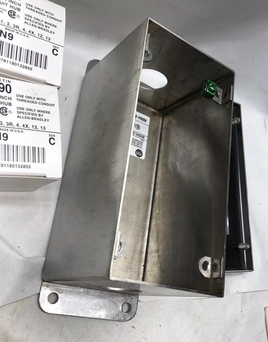 800H-2HZ4M NEW ALLEN-BRADLEY HEAVY DUTY PUSH BUTTON ENCLOSURE 2 HOLE TYPE SS