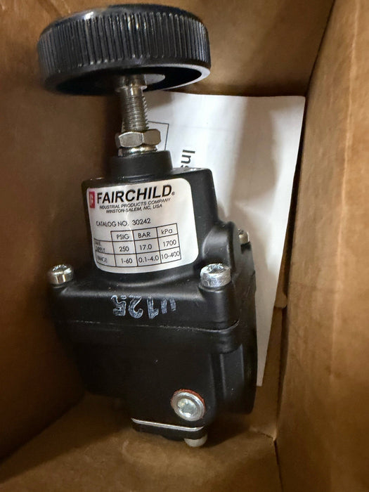 FAIRCHILD 30242 pneumatic air regulator 60 psi MIDGET PRECISION MODEL 30