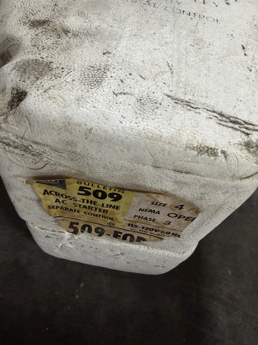 ALLEN BRADLEY 509-EOD Nema Size 4 Starter Contactor Overload Block Auxillary