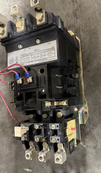 ALLEN BRADLEY 509-EOD Nema Size 4 Starter Contactor Overload Block Auxillary