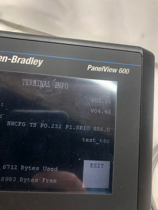 NEW 2711-T6C1L1 Allen-Bradley 2711 PanelView 600 HMI RIO REMOTE I/O 2711-T6