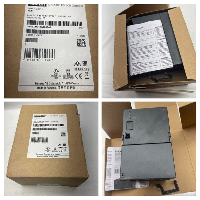 NEW 2019 6ES7305-1BA80-0AA0-0AB0 SIEMENS SIMATIC PS 305 OUTDOOR 24VDC OUT