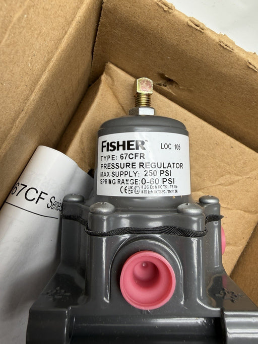 FISHER FS:67CF -1663-38656 PRESSURE REGULATOR 0-60psi 67CFR