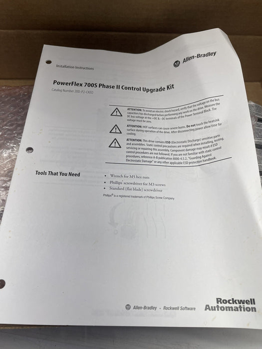 NEW ALLEN BRADLEY POWERFLEX 700S 20D-P2-CKE1 PF700S PHASE II UPGRADE 327745-A01