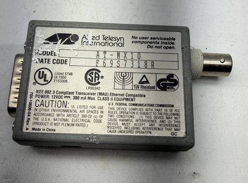 CentreCom MX10 MicroTransceiver 10 base 2   (MAU) AT-MX10