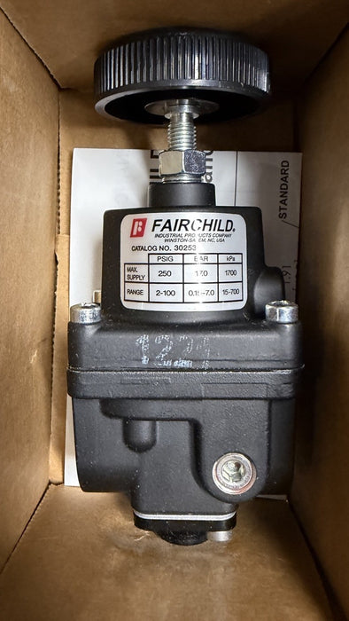 FAIRCHILD 30253 pneumatic air regulator 100psi MIDGET PRECISION MODEL 30