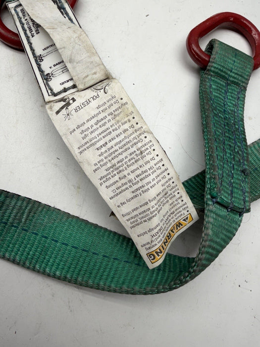 Liftex Lift Belt 62019 Web Length 2" x 57" Polyester 3/8" Hook 300-600 Lbs