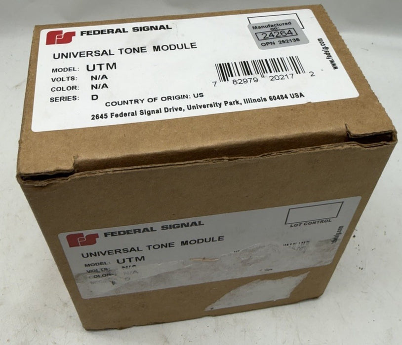 NEW UTM FEDERAL SIGNAL UTM UNIVERSAL TONE MODULE SERIES D 1N894 HORN SOUND CARD