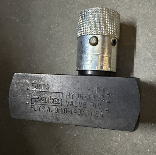 Parker F800S-11FT  F800S Hydraulic Valve Steel 1/2-14, 15 GPM, 5000 PSI, 57 LPM