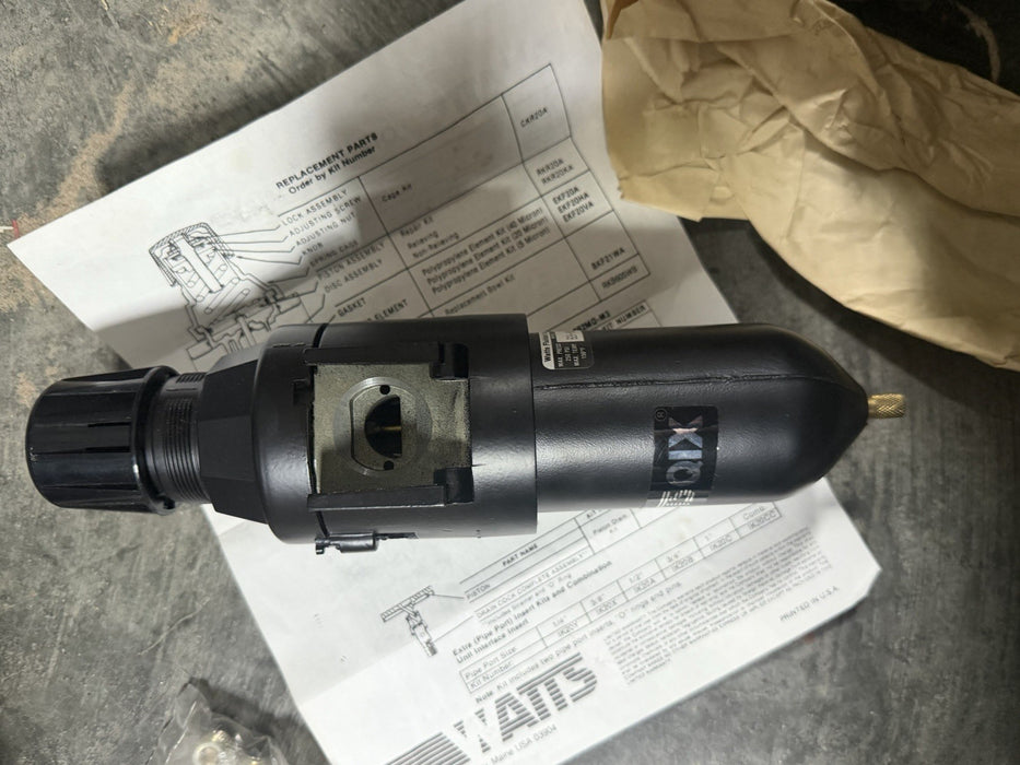 PARKER / WATTS QIX B20-00WJC/M2 / B2000WJCM2 Filter/Regulator NIB