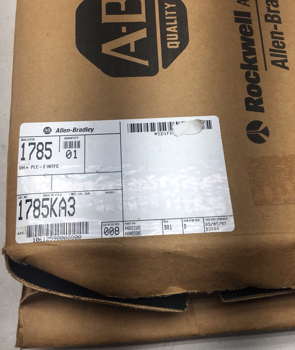 NEW 1785-KA3 DH PLUS PLC-2 COMM ADAPTER MODULE DH+ PLC-2 INTFC SERIES A 1785ka3