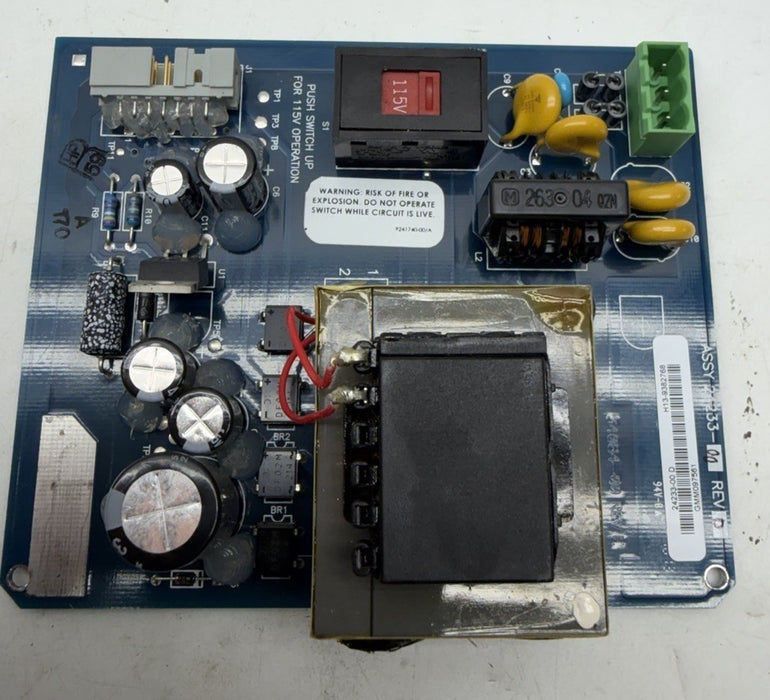 EMERSON ROSEMOUNT ANALYTICAL 24233-00 POWER SUPPLY BOARD 1056 Analyzer 115-220v