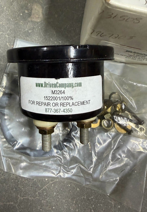 DRIVEN COMPANY M3264 /TRIPLET 221-HR FS=10VDC PERCENT FLAME INTENSITY METER