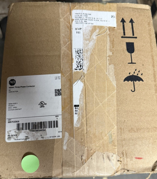 500-FOD930 Allen Bradley NEW SEALED 120V Size 5 Contactor New USA 167875
