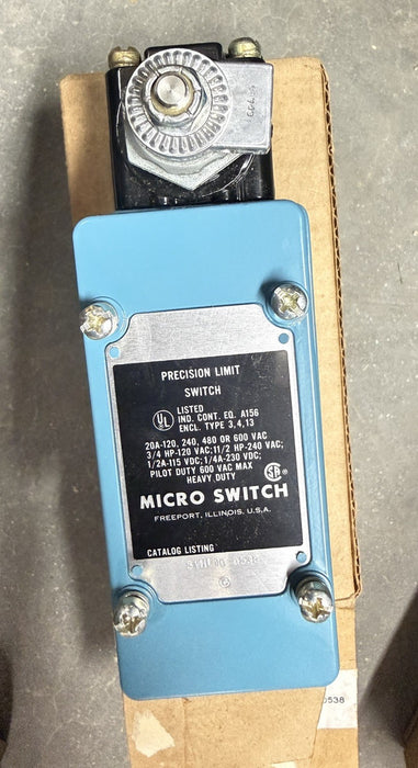 NEW Honeywell Micro Switch 51ML10 Precision Limit Switch 51ML10 0538 51ML100538