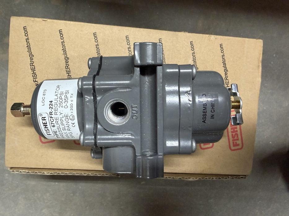 Emerson Fisher 67CFR-224 Instrument Regulator Compact Smart Bleed 0-35 PSI 1/4"