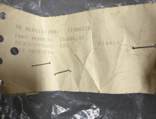 GENERAL ELECTRIC 1D300G102 COIL NEW IN  ORIGINAL PACKAGING