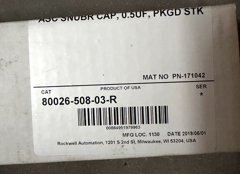 2019 NEW IN THE BOX ALLEN BRADLEY 80026-508-03-R / 8002650803R PN-171042