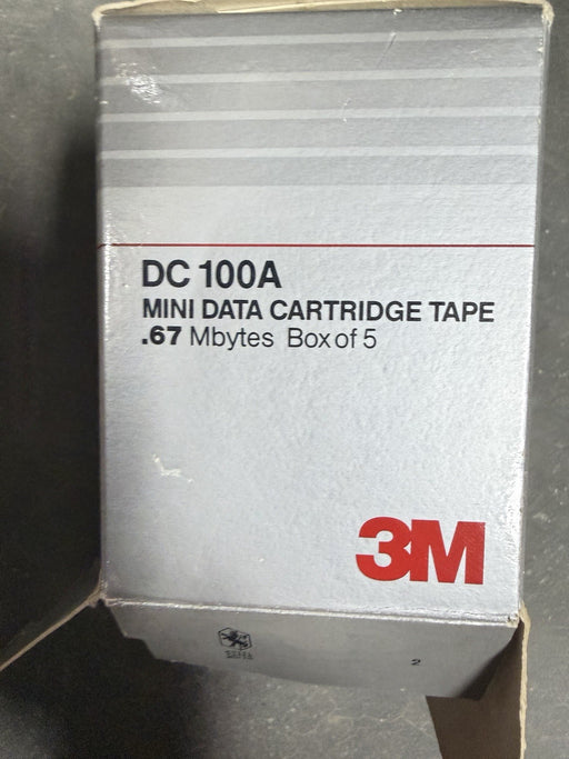 3M DC 100A Mini Data Cartridges New PARTIAL Box of 4 sealed Free Shipping