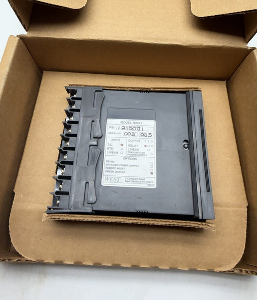 NEW WEST 8010 CONTROLLER N8011Z21000J1 Thermocouple INPUT   N8011  Z2110 J1 Temp