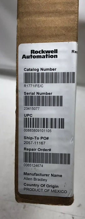 New Sealed PLC-5 1771-IFE /C Analog Input Allen Bradley  17711FE
