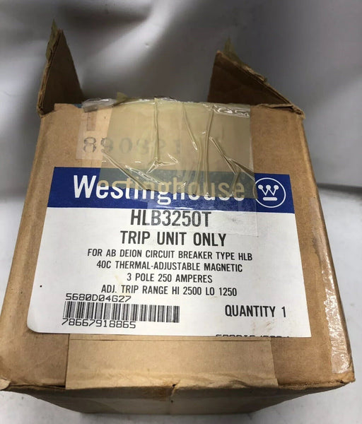 HLB3250T NEW WESTINGHOUSE TRIP UNIT FOR AB DEION BREAKER TYPE HLB 3 POLE 250 AMP
