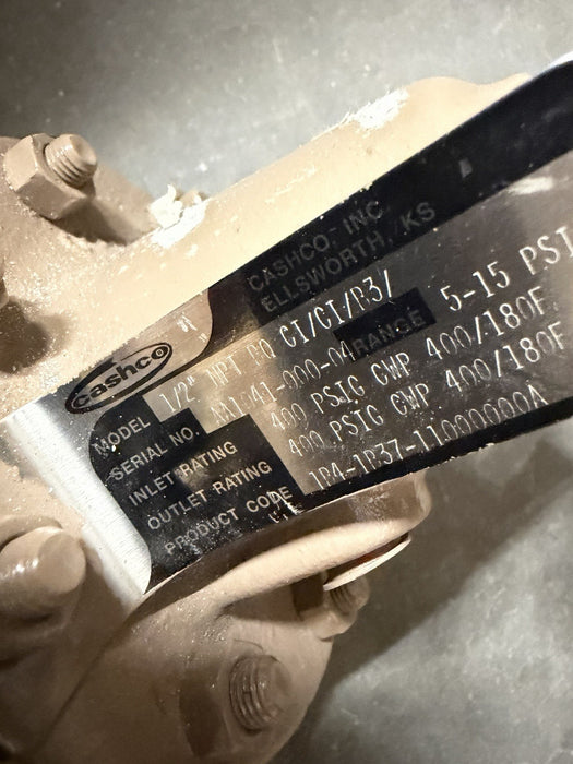 CASHCO 1B4-1B37-11000000A / 1B41B3711000000A NEW NO BOX REGULATOR